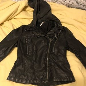 Free People leather jacket